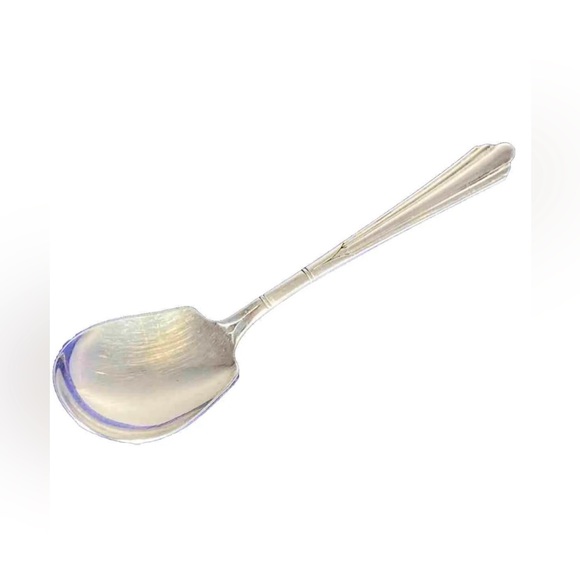 1931 National Imperial Silver Plate Lady Joan 6 1/4” Sugar Spoon Art Deco Style - Picture 1 of 12